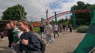 Walibi Holland Park Walkthrough 07 06 2024 [upl. by Aicertal]