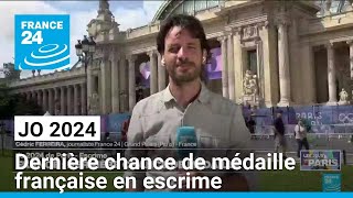 JO 2024  les fleurettistes bleus entrent en piste • FRANCE 24 [upl. by Gascony]