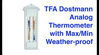 TFA Dostmann Analog Thermometer with MaxMin [upl. by Gnoix]