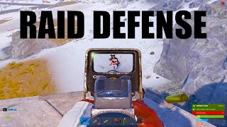 this SOLO snowball got me ONLINE RAIDED  Rust [upl. by Ettenoj]