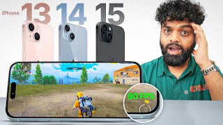 Gaming Ke Liye Konsa Best iPhone Hoga  iPhone 13 Ya Fir iPhone 14 vs 15 🔥 [upl. by Airotal]