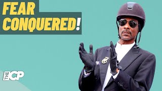 Snoop Dogg seen at Paris Olympics dressage despite fear of horses [upl. by Dlnaod809]