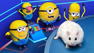 Hamster Adventures In Minions World  If Hamster Was In Despicable Me 4 [upl. by Aliemaj]