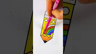 🌈Coloring Page Rainbow Pencil 🖍 coloringpages rainbow pencil [upl. by Shelagh]