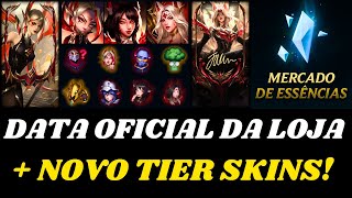 Prévia do Passe Hall of Legends  Novo Tier de Skins do Lol  Data Nova Loja de Essências Azuis [upl. by Atnwahs]