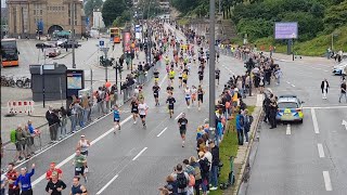 Hamburg Halbmarathon hella 30062024 Landungsbrücken [upl. by Yrokcaz]