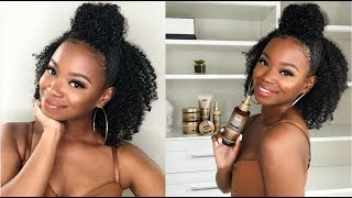 Braid Out Hair Styling amp How I BraidPrep My Natural Hair Under Wigs [upl. by Wilonah]