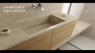 Mobile da Bagno Moderno Progettato Su Misura  Lavabo Carlo [upl. by Leihcim]