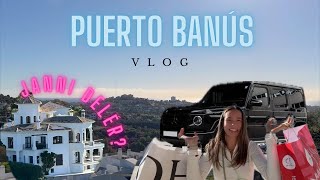 MARBELLA VLOG  morning walk and shopping in puerto banús 🤍🥥🌸 [upl. by Ahsilef]