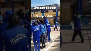 Simulacro de sismo En el colegio [upl. by Ainiger]