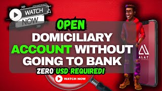 How To Open a Domiciliary Account  Alat By Wema [upl. by Enidanreb]