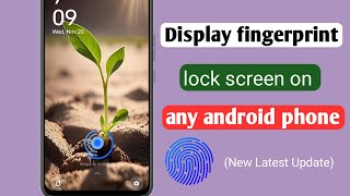 How to set fingerprint lock screen on any android phone  Display pfingerprintNew Update [upl. by Javier]