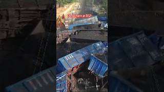 Derailment at BSP div viralnews youtubeshorts [upl. by Adnovad]