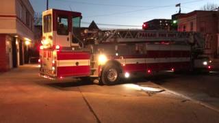 1ST VIDEO OF NEWLY ACQUIRED PASSAIC FIRE DEPARTMENT LADDER 1 RETURNING TO QUARTERS IN PASSAIC NJ [upl. by Paige]