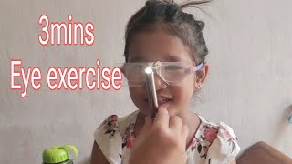 Exercise for strabismus eye Prescribed by her OptometristStlukes QC [upl. by Yrolg]