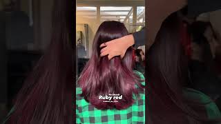 ruby red hair colour [upl. by Sillyrama]