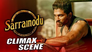 Allu Arjun’s Sarrainodu Last Fight Scene  Hindi Dubbed  Sarrainodu Climax Scene [upl. by Derek]