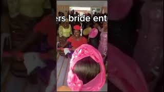 A rivers state bride bride rivers wedding ogonibride culture entrance viralvideo shorts [upl. by Norina]