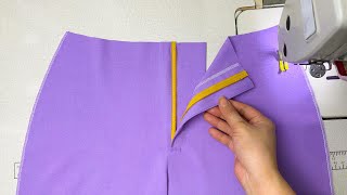 How to Sew Zipper Fly on Pants  Zipper Sewing Techniques for Beginners [upl. by Acnoib597]