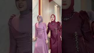 Dress bridesmaid kekinian ootdhijab hijabers shorts [upl. by Aihtnamas]