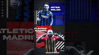 ATLETICO MADRID VS INTER MILAN  MATCHDAY DESIGN  SPORT  PHOTOSHOP DESIGN [upl. by Ahsinid310]