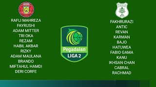 LINE UP PERSIRAJA vs PSMS MEDAN  LIGA 2 2024  LIVE PERSIRAJA MALAM INI [upl. by Renrut792]