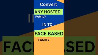 single Hosted Revit Family into Face Based Family shorts [upl. by Plerre]