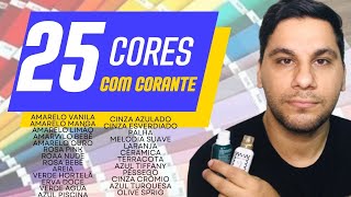 COMO CRIAR CORES COM CORANTE 25 LINDAS CORES [upl. by Roosnam38]