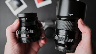 Fujifilm 35mm f2 WR Vs 33mm f14 LM WR [upl. by Tanny]