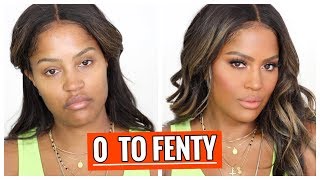 FULL FACE OF FENTY BEAUTY TRANSFORMATION  MAKEUPSHAYLA [upl. by Aelem281]