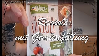 Italienische Ravioli mit Gemüsefüllung aus DM  Test [upl. by Lebasiram402]