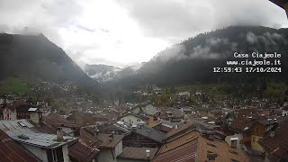 Timelapse 17102024  Webcam Casa Ciajeole  Moena Val di Fassa Dolomiti [upl. by Vashtia]