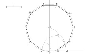 How to draw a regular Decagon knowing the length of its side [upl. by Razatlab]