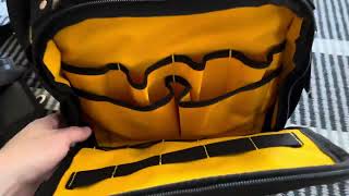 Dewalt ToughSystem 20 jobsite tool bag demonstration [upl. by Wickham]