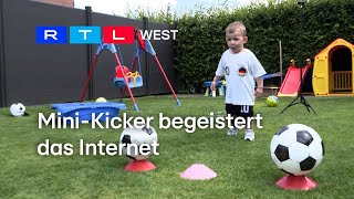 MiniKicker Zweijähriger begeistert das Internet  RTL WEST 12072024 [upl. by Pearlman]