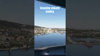 Stunningly smooth Skiathos landing viralshorts flightsimulator landing [upl. by Bergmans]