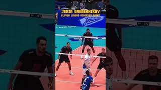 Jenia Grebennikov very clever libero achieved point play volleyball volleyballworld [upl. by Fang324]