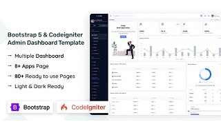 Bootstrap amp Codeigniter Admin Dashboard Template [upl. by Taggart]