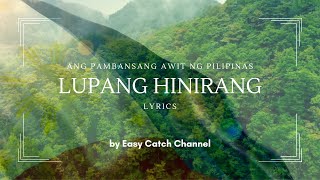 Lupang Hinirang  Lyrics  Fast Version  by Easy Catch Channel 🇵🇭 [upl. by Oeramed994]