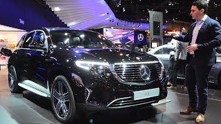 2019 Mercedes EQC 400 REVIEW First  ALL Electric SUV Interior Exterior [upl. by Bergwall106]