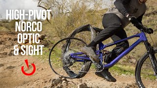 TWO NEW HighPivot Trail Bikes from Norco  Vital Rides the 2024 Optic and Sight [upl. by Asiram974]