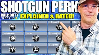 All CoDM Shotgun Gunsmith Perks Explained 😎 CoD Mobile Weapon Perks [upl. by Sassan]