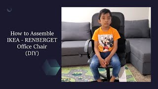 How to assemble IKEA Office Chair RENBERGET Model  DIY [upl. by Ellocin943]