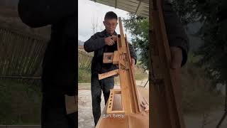 Crafting a unique wooden gun wood woodworking woodmade [upl. by Isbel]