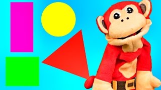 Canciones Infantiles  Las Figuras Geométricas El Mono Sílabo  Videos para niños [upl. by Assadah394]