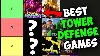 The Best Tower Defense Games On Roblox TIER LIST [upl. by Notlem]