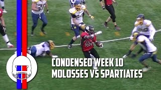 Condensed Games D2 2017  Molosses  Spartiates  week 10 [upl. by Yoo743]