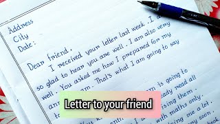 Write A Letter To Your Friend About Your Annual Exam Preparation In English [upl. by Rafaelof]