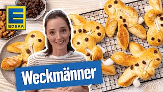 Weckmänner Rezept  Hefeteig für Weckmänner selber machen [upl. by Abby859]