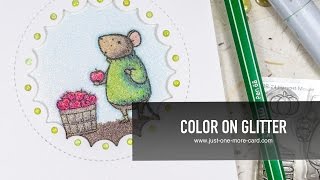 How to Color on Glitter [upl. by Setsero]